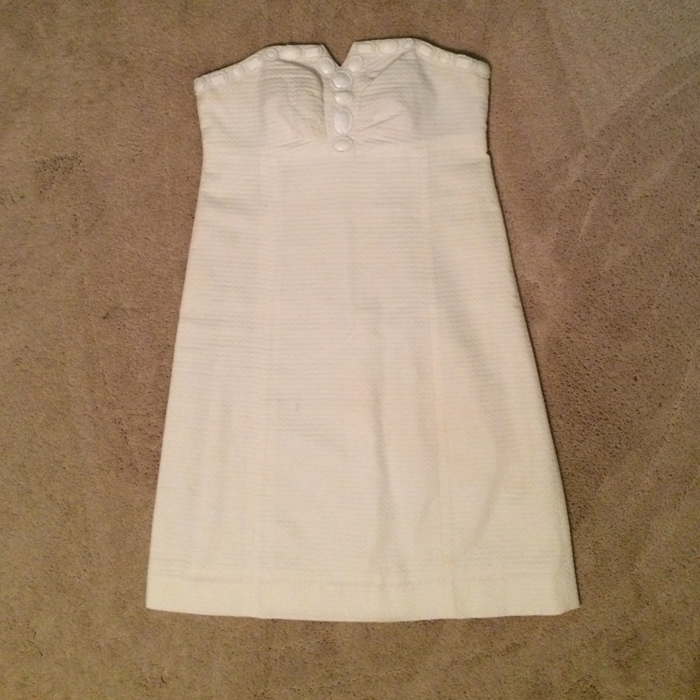 Lilly Pulitzer White Seersucker Dress